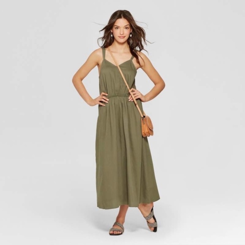 olive midi dress